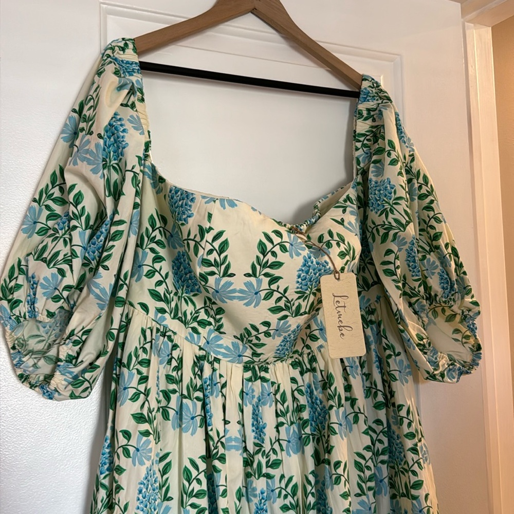 Floral Puff Sleeve Maxi from Anthropologie in XL NEW WITH TAGS